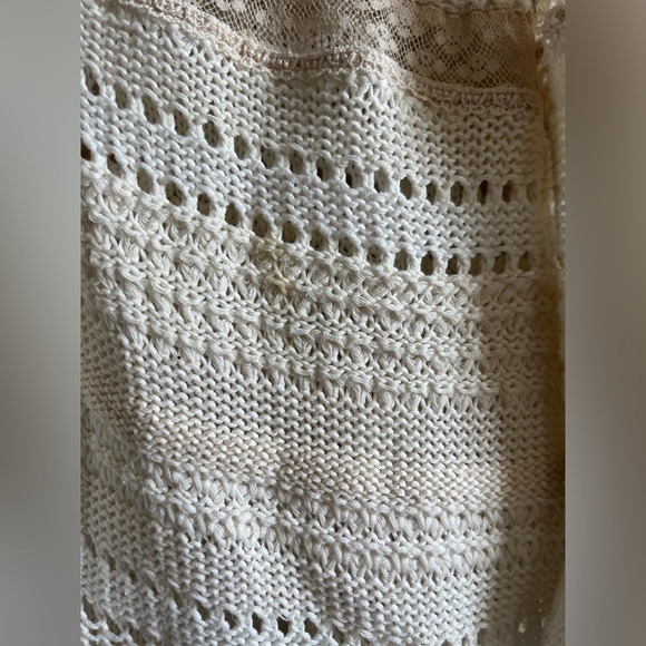 Rebecca Taylor Crochet Knit Tie Front Cardigan - Picture 4 of 11